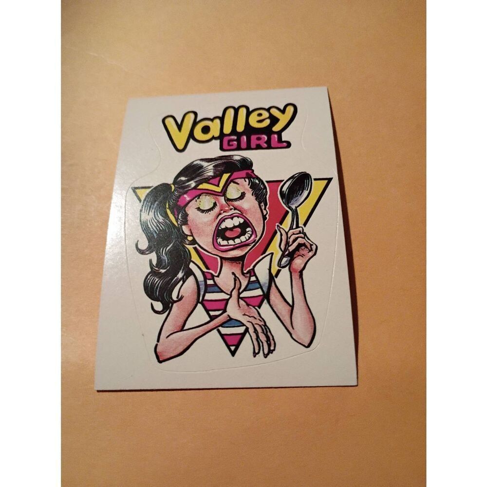 1983 General Mills Zero Heros Trading Card Sticker Card Vintage #41 Valley Girl